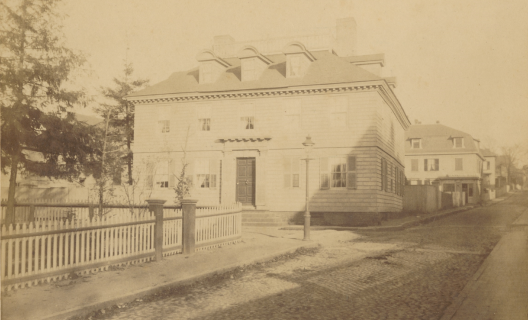 Vernon House exterior view in an old photograph