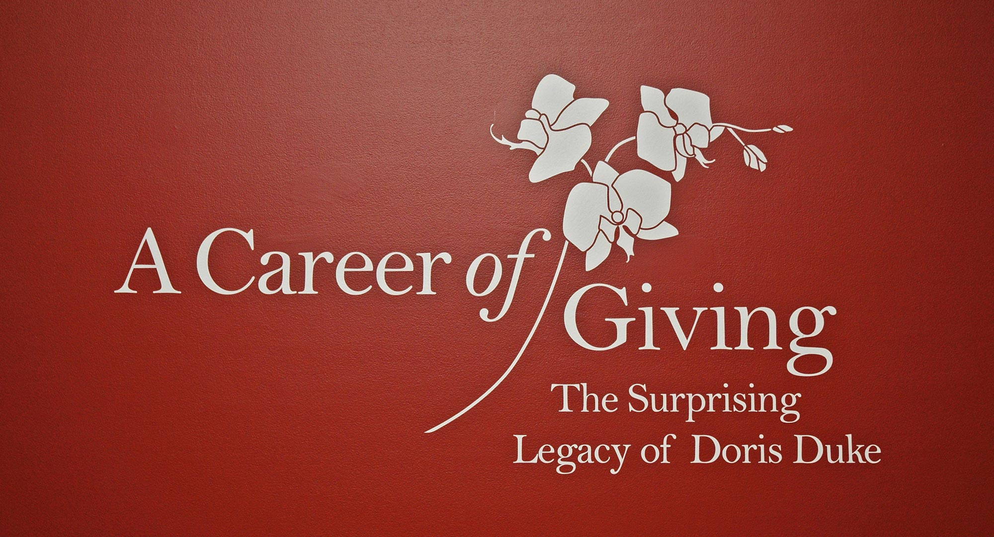 Exhibitions Career of Giving Title