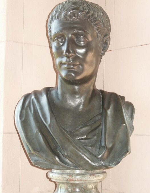 Portrait bust of Augustus in bronze