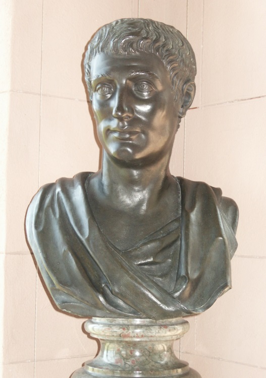 Portrait bust of Augustus in bronze