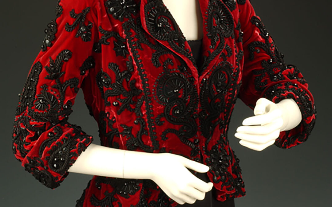 Silk velvet jacket, 1947