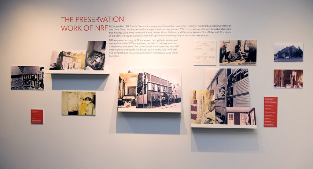 "The Preservation Work of NRF" photographs of restoration